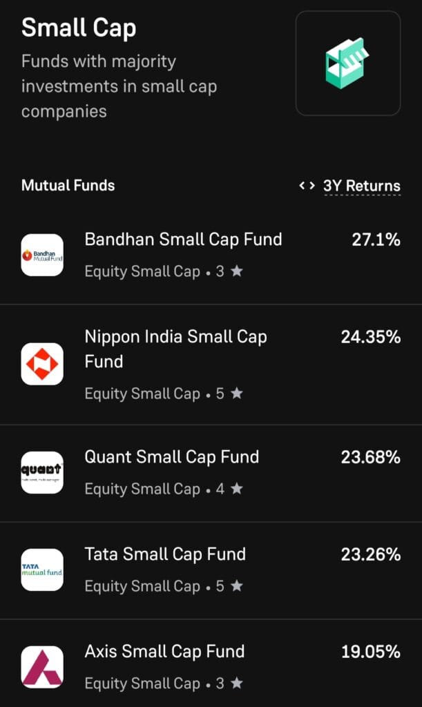 Best Small Cap Mutual Funds